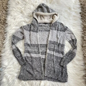 LETY & ME Hooded Cardigan Sweater